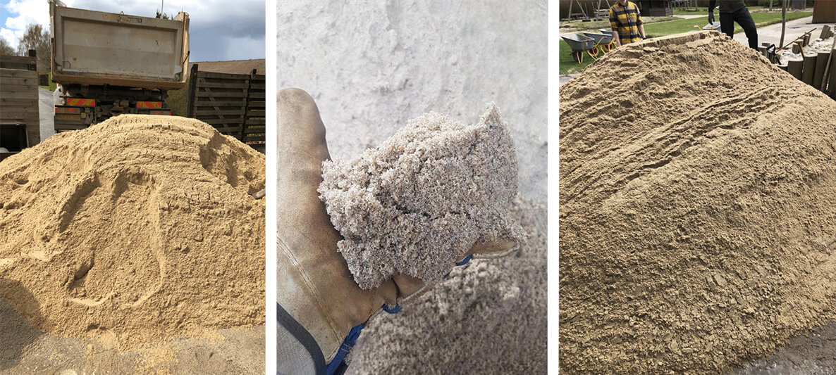 3 forskellige former for sand